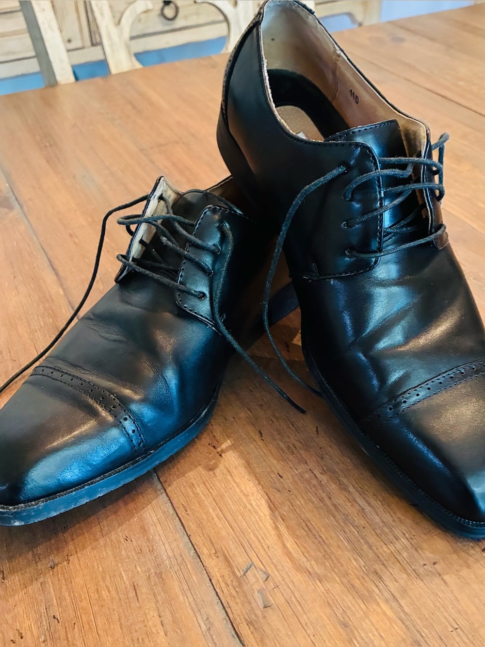 Joseph Abboud black tie oxford size 11 D